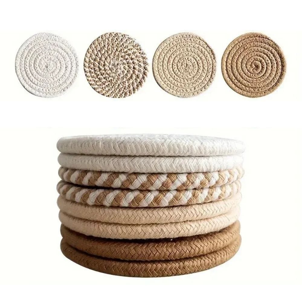 OFFERT : Collection de 4 Dessous Décoratifs Absorbant - Déco Boho