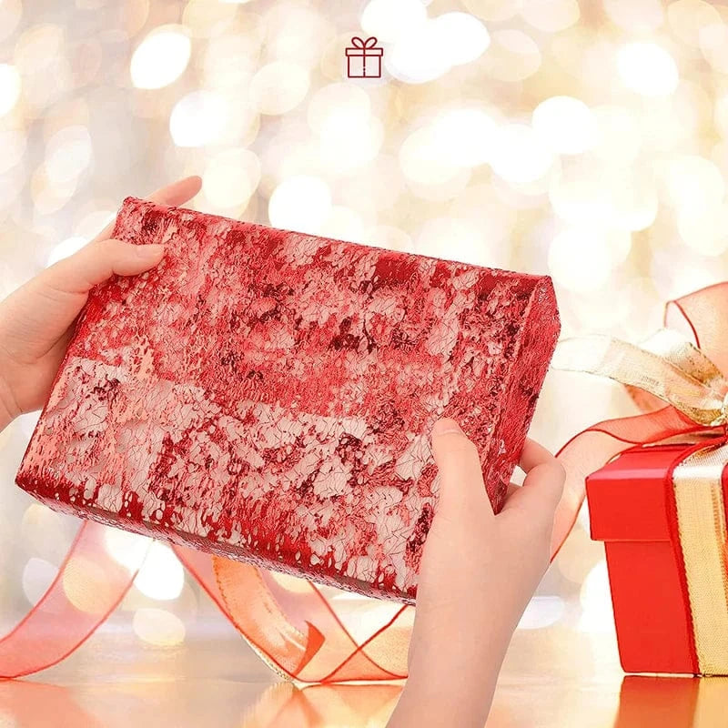 Chemin de Table Jetable Rouge Noël - 274cm Festif Pratique