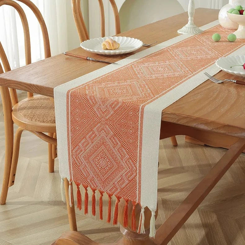 Chemin de Table Orange - Vitalité Énergisante Optimiste