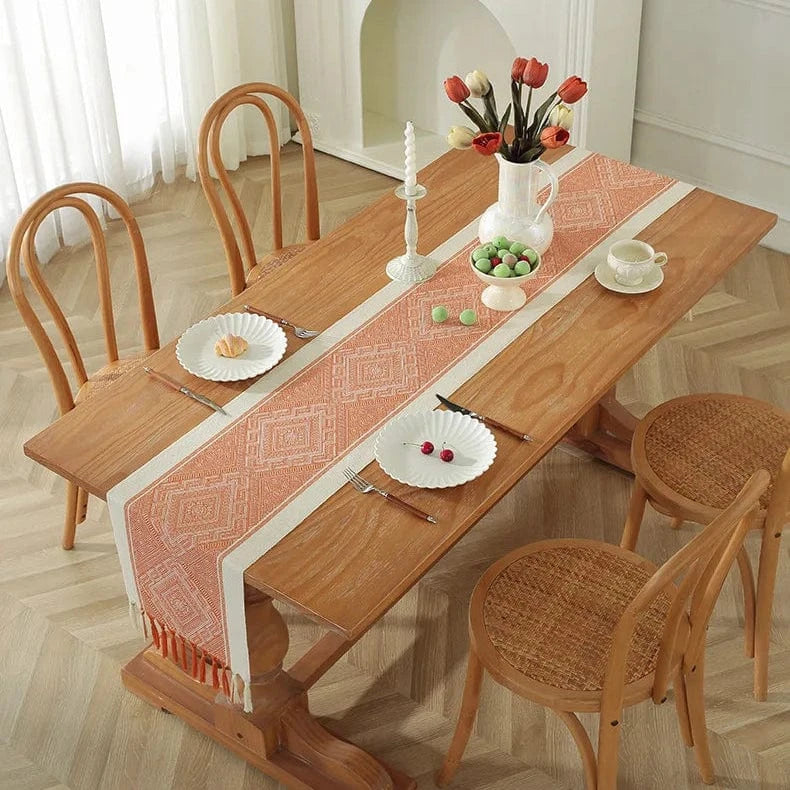 Chemin de Table Orange - Vitalité Énergisante Optimiste