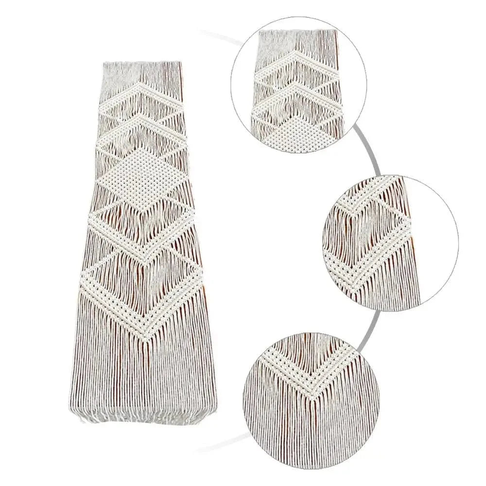 Chemin de Table au Crochet Moderne - Motifs Géométriques Élégants