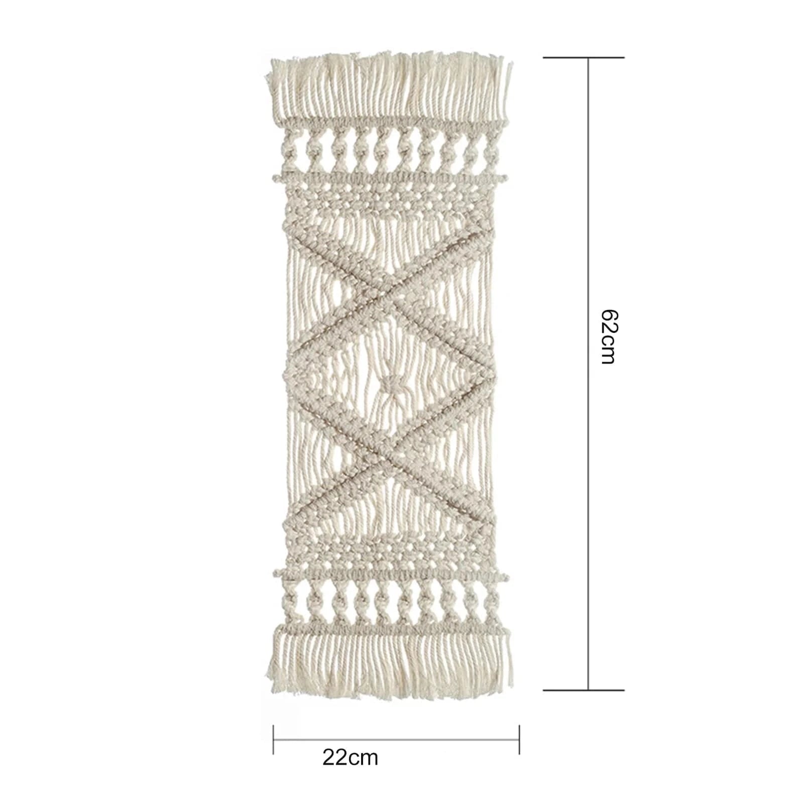 Chemin de Table au Crochet - Tissé Main Coton 100% Bohème