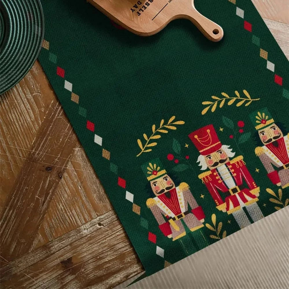 Chemin de Table Casse Noisette - Tradition Allemande Lin