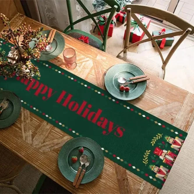 Chemin de Table Casse Noisette - Tradition Allemande Lin