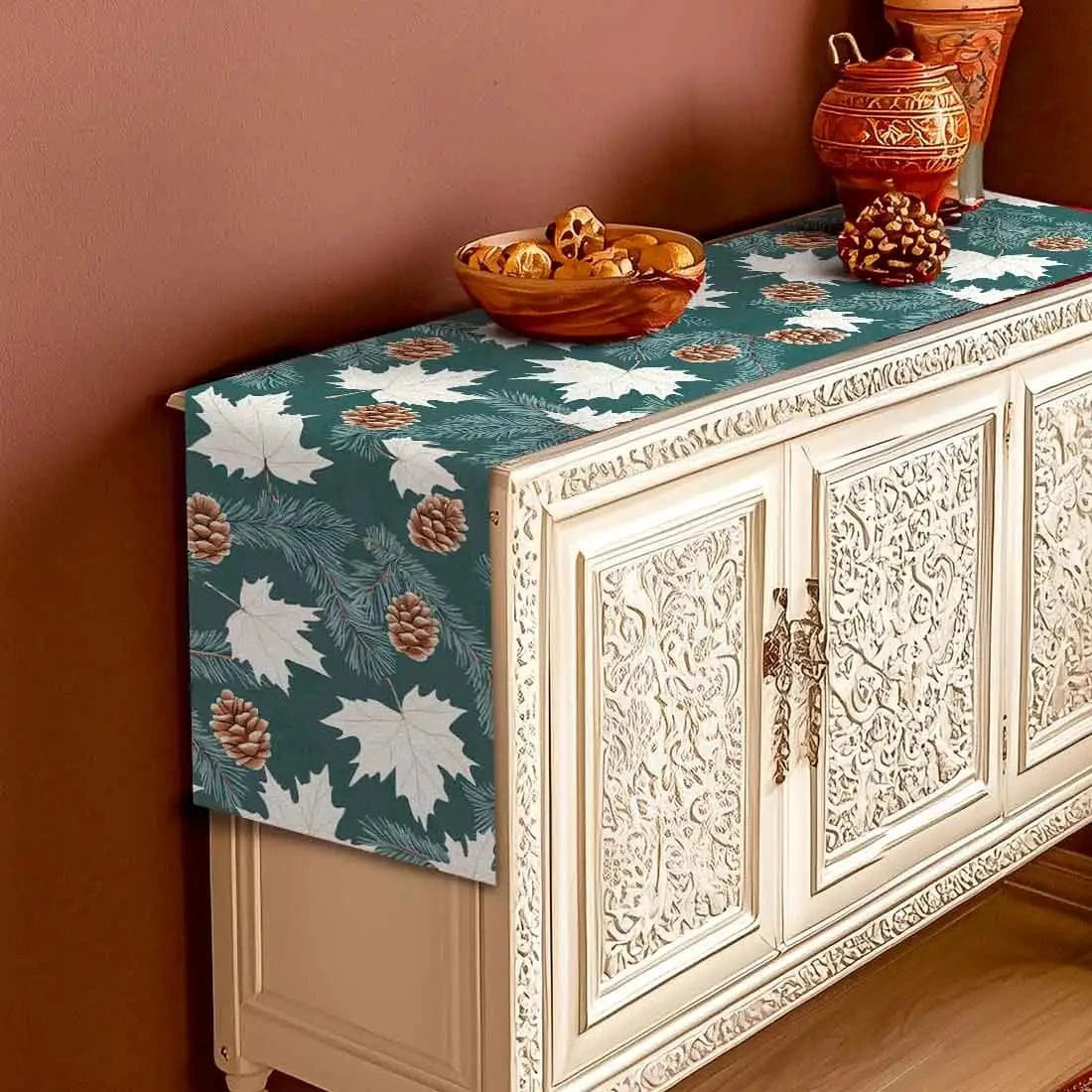 Chemin de Table Nature Noël - Feuilles Érable Botanique