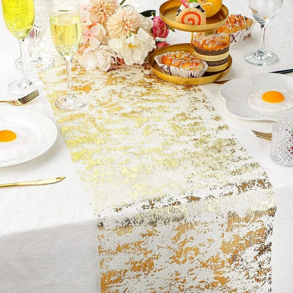 Chemin de Table Or Scintillant - Paillettes Métallique Luxe