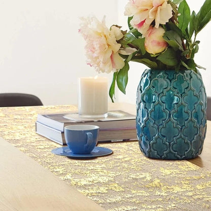 Chemin de Table Or Scintillant - Paillettes Métallique Luxe