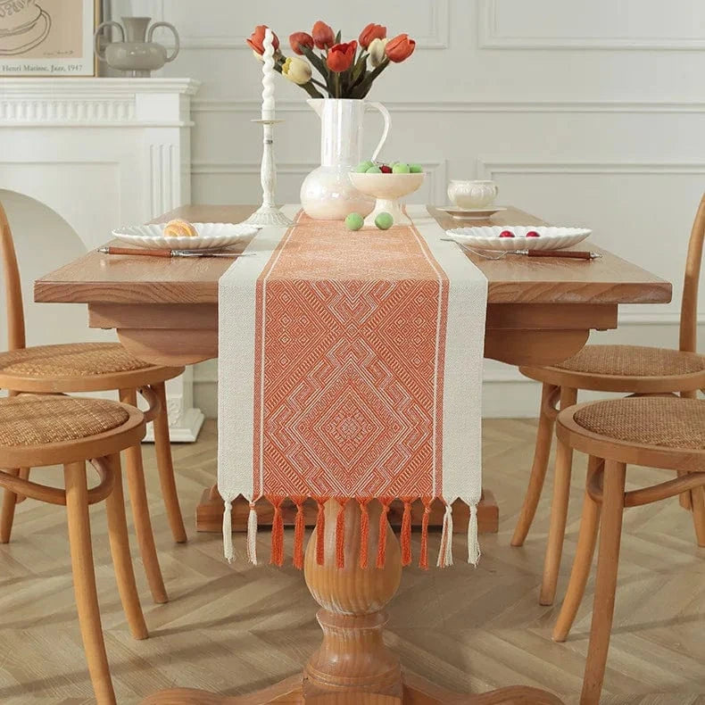 Chemin de Table Orange - Vitalité Énergisante Optimiste