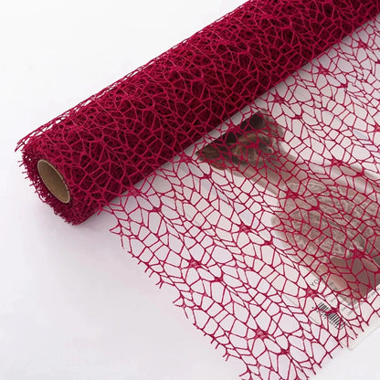 Chemin de Table Organza Rouge - Romance Passionnée Amoureuse