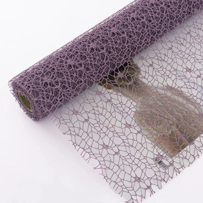 Chemin de Table Organza Violet - Enchantement Poétique Inspiré