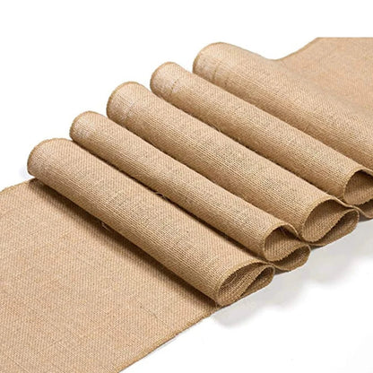 Chemin de Table Toile de Jute - Décoration Rustique Naturelle