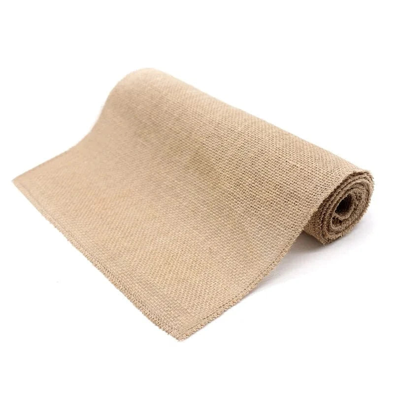 Chemin de Table Toile de Jute - Décoration Rustique Naturelle