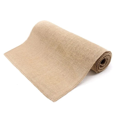 Chemin de Table Toile de Jute - Décoration Rustique Naturelle