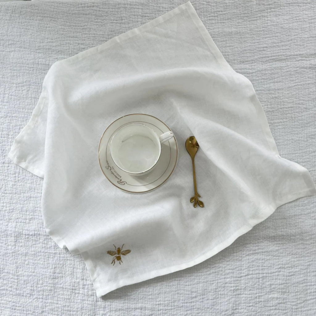 Lot de 4 Serviettes de Table Modernes en Lin