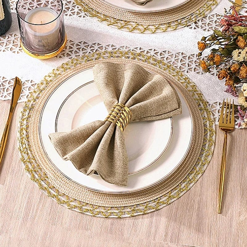 Lot de 6 Serviettes de Table de Style Pastoral