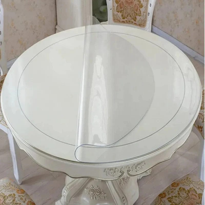 Nappe de Table Transparente Ronde - Protection PVC Cristal