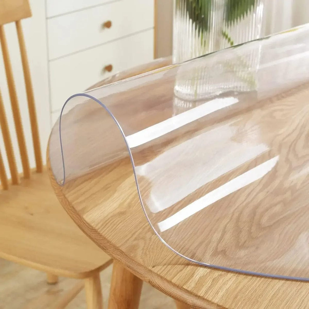 Nappe de Table Transparente Ronde - Protection PVC Cristal