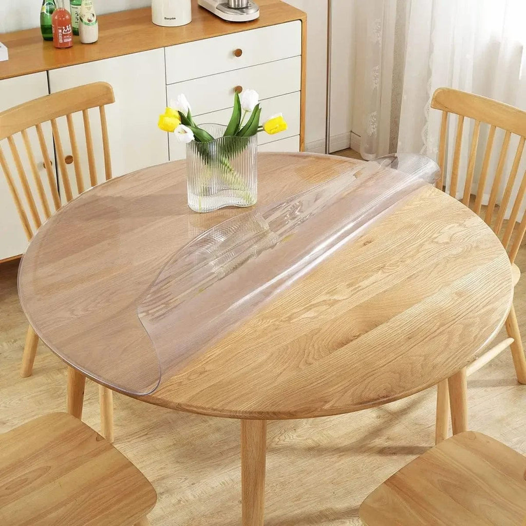 Nappe de Table Transparente Ronde - Protection PVC Cristal