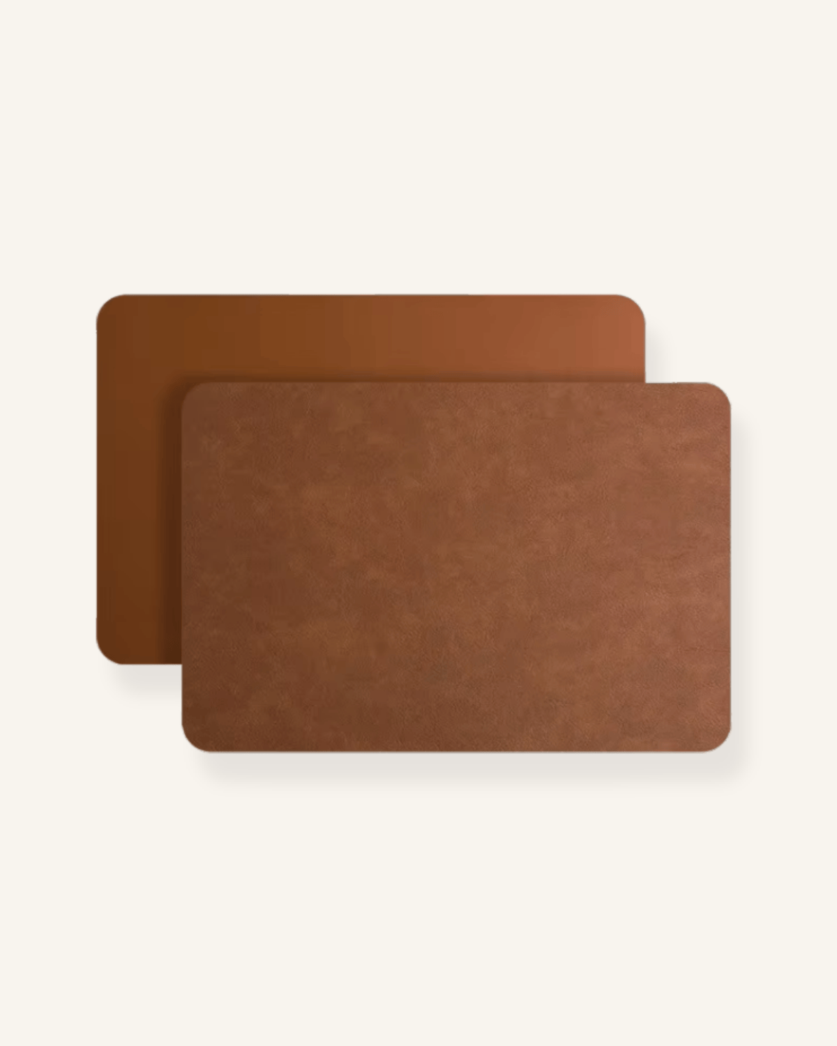 Set de Table Cuir Bicolore - 8 Coloris Luxe