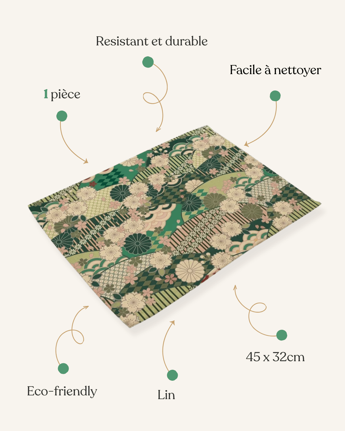 Set de table design japonais