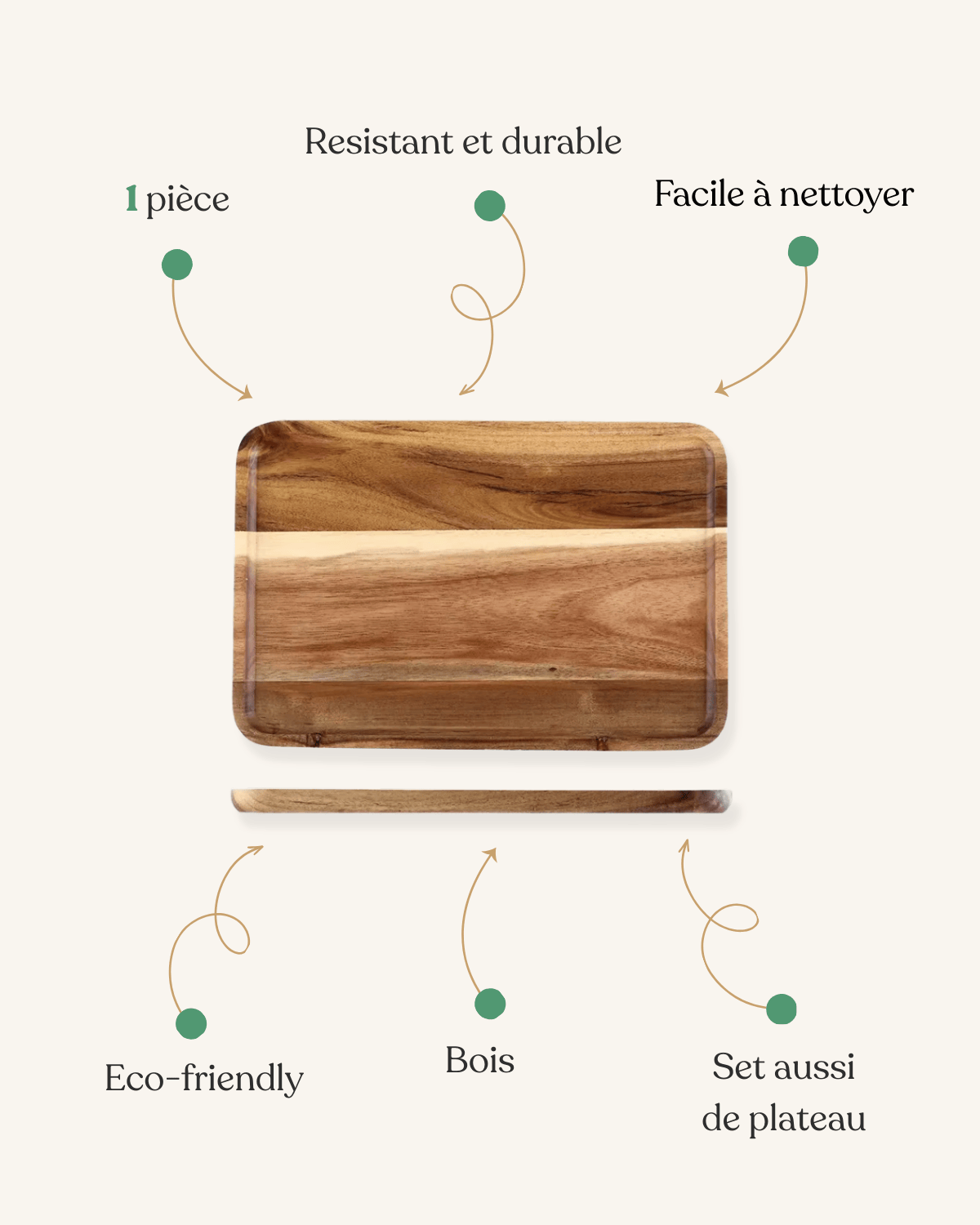 Set de table en bois