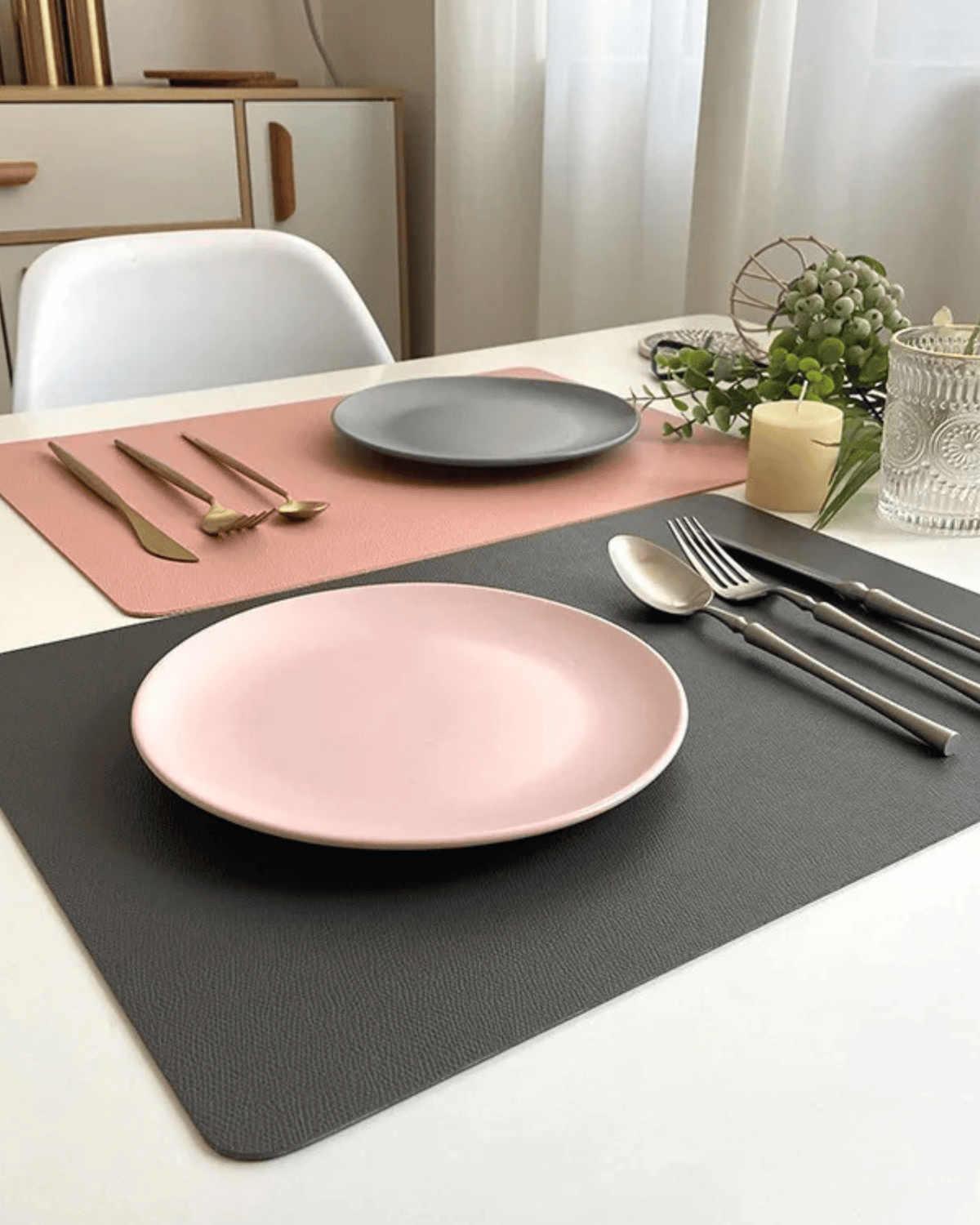 Set de table en cuir synthétique