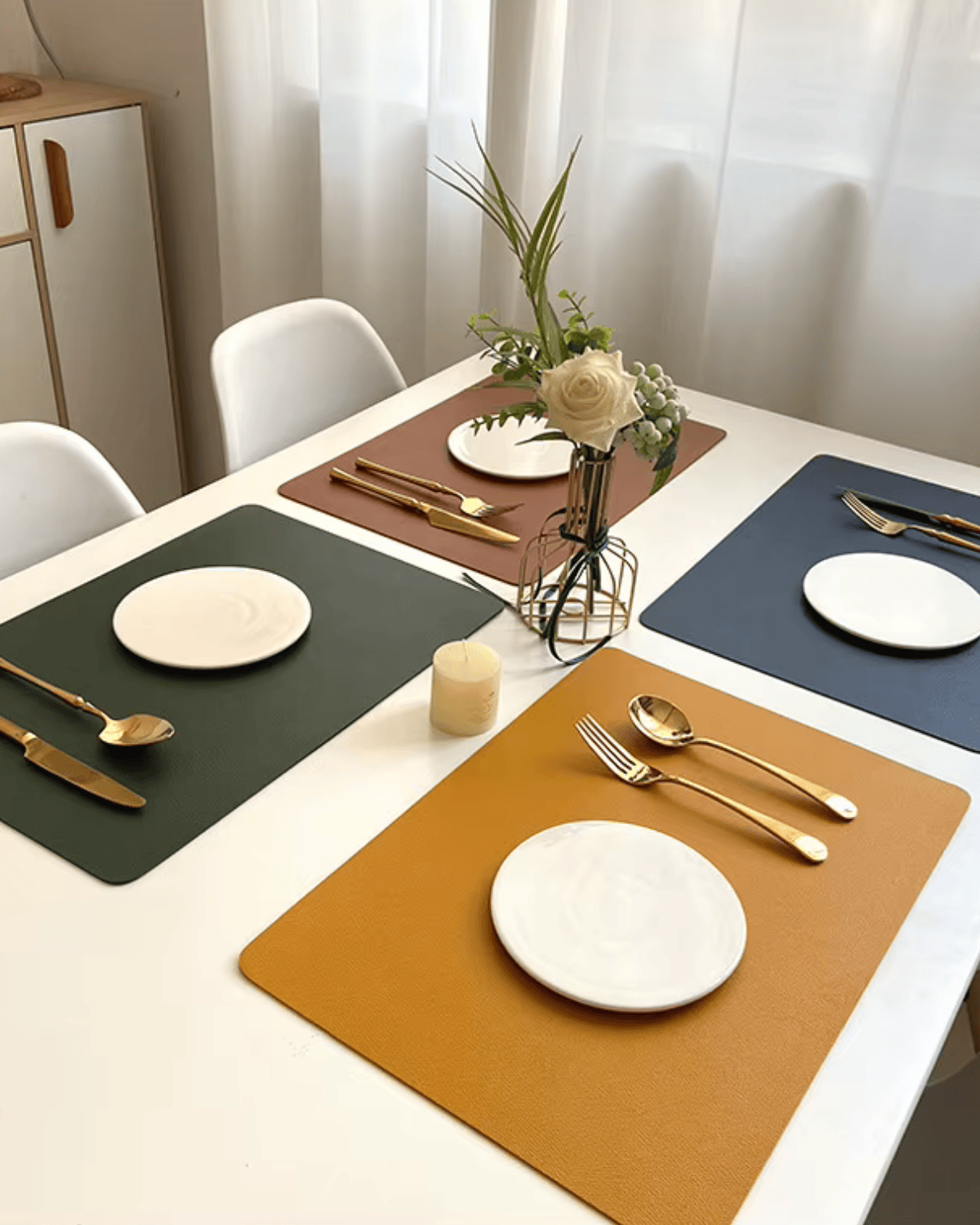 Set de table en cuir synthétique