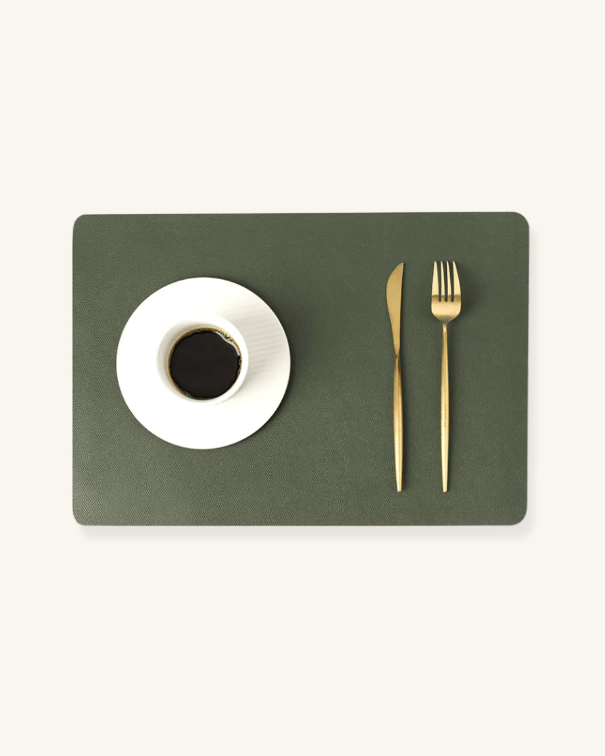 Set de table en cuir synthétique