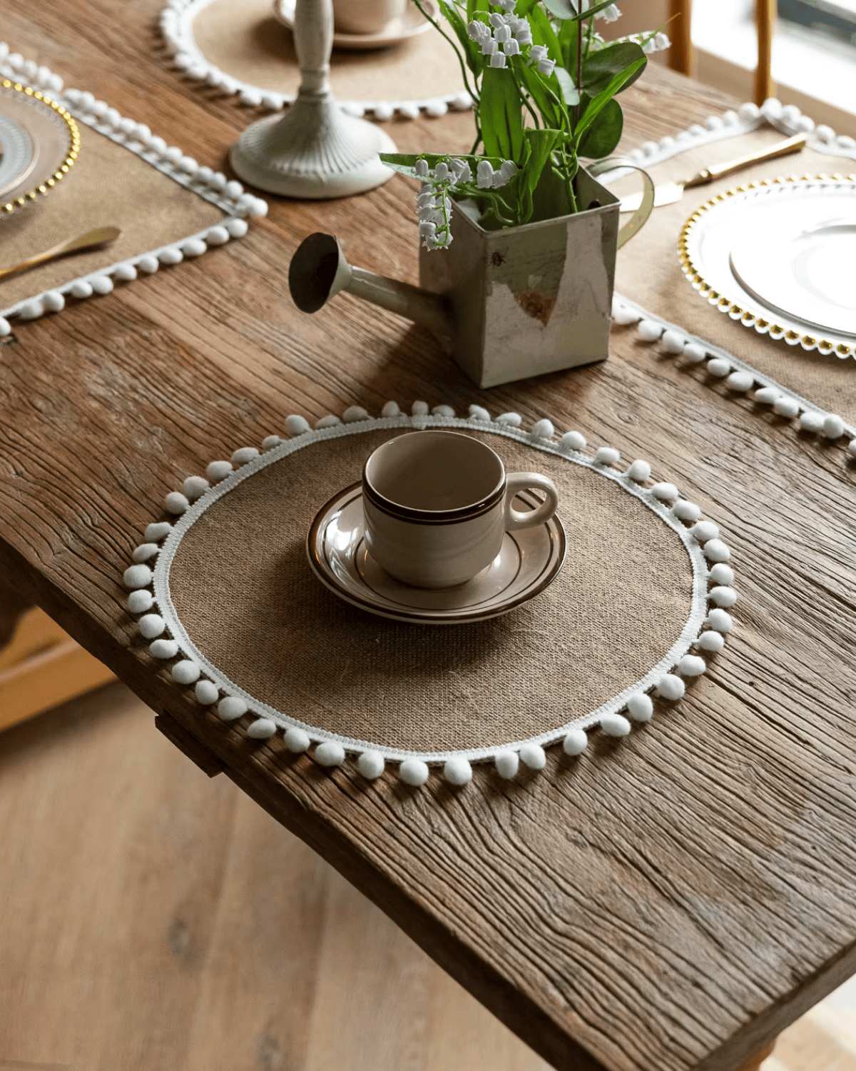 Set de table en jute rond