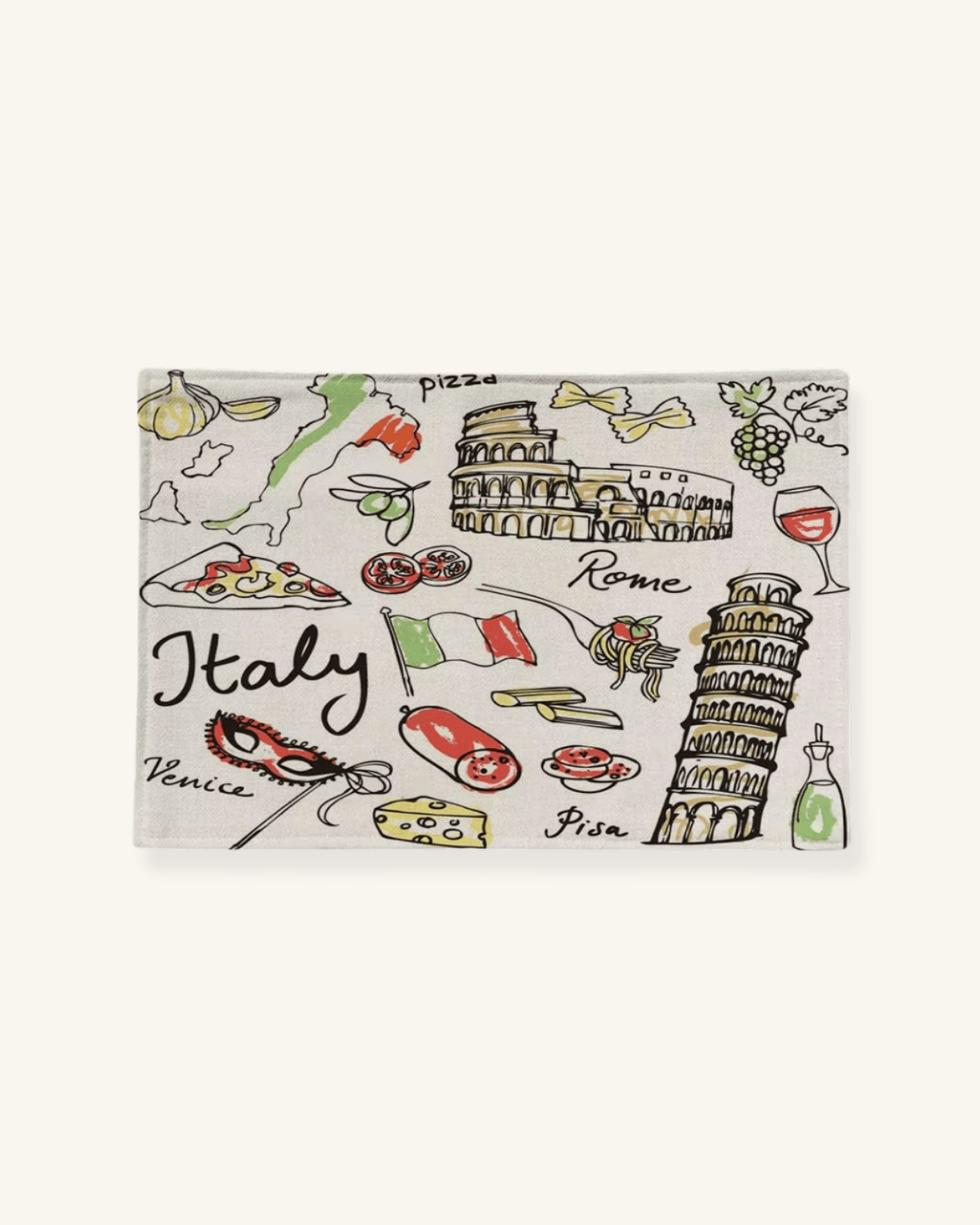 Set de table en papier italien