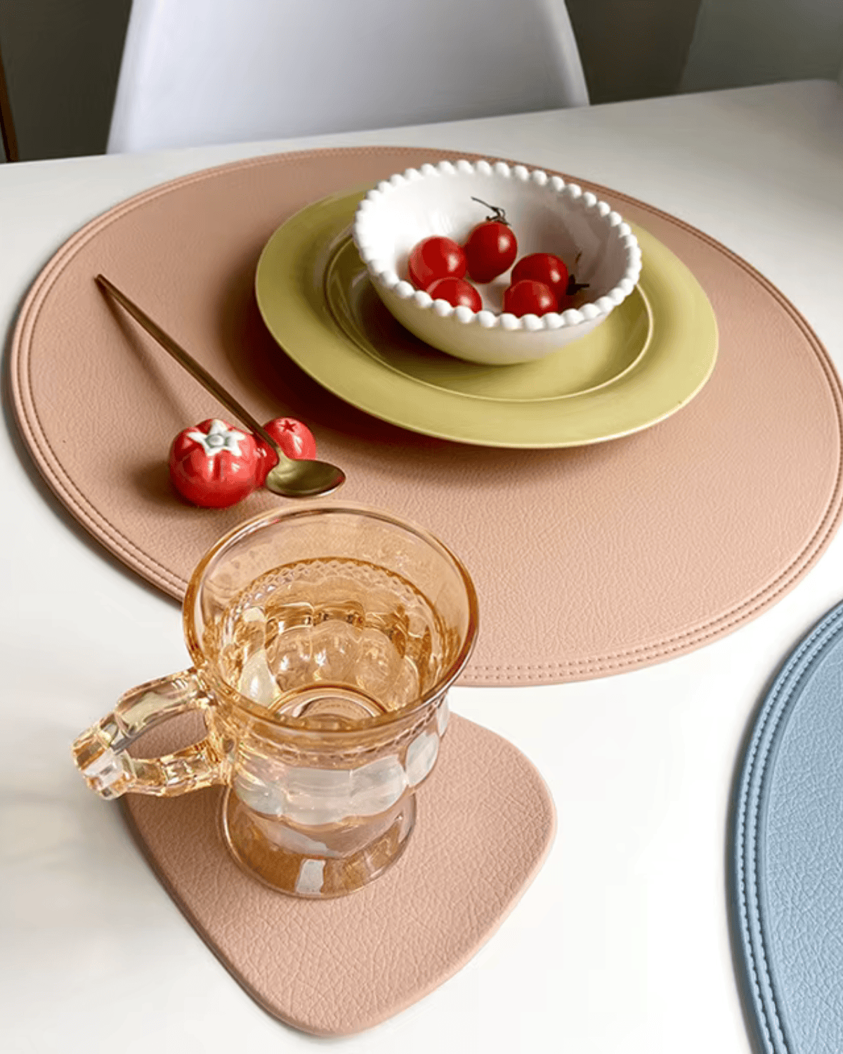 Set de table en simili cuir