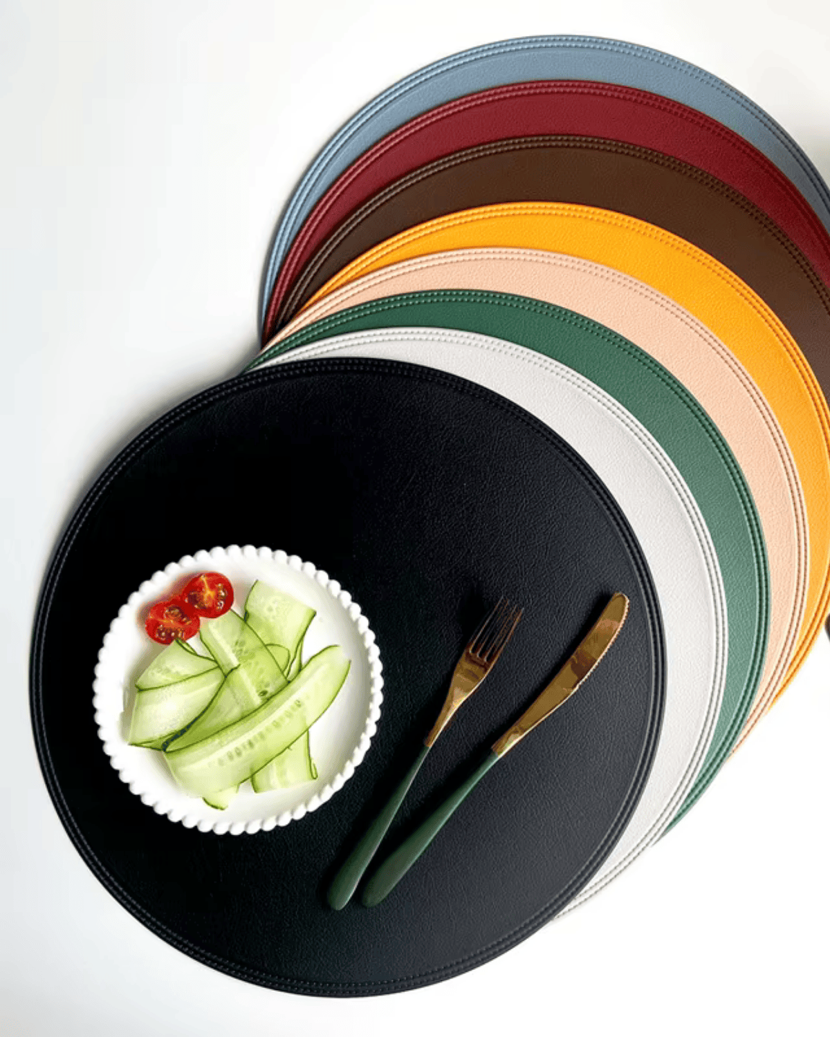 Set de table en simili cuir