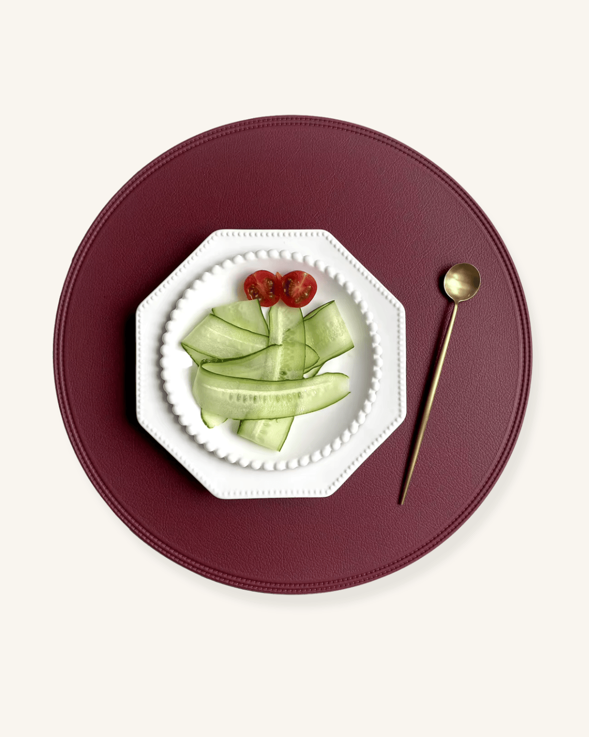 Set de table en simili cuir