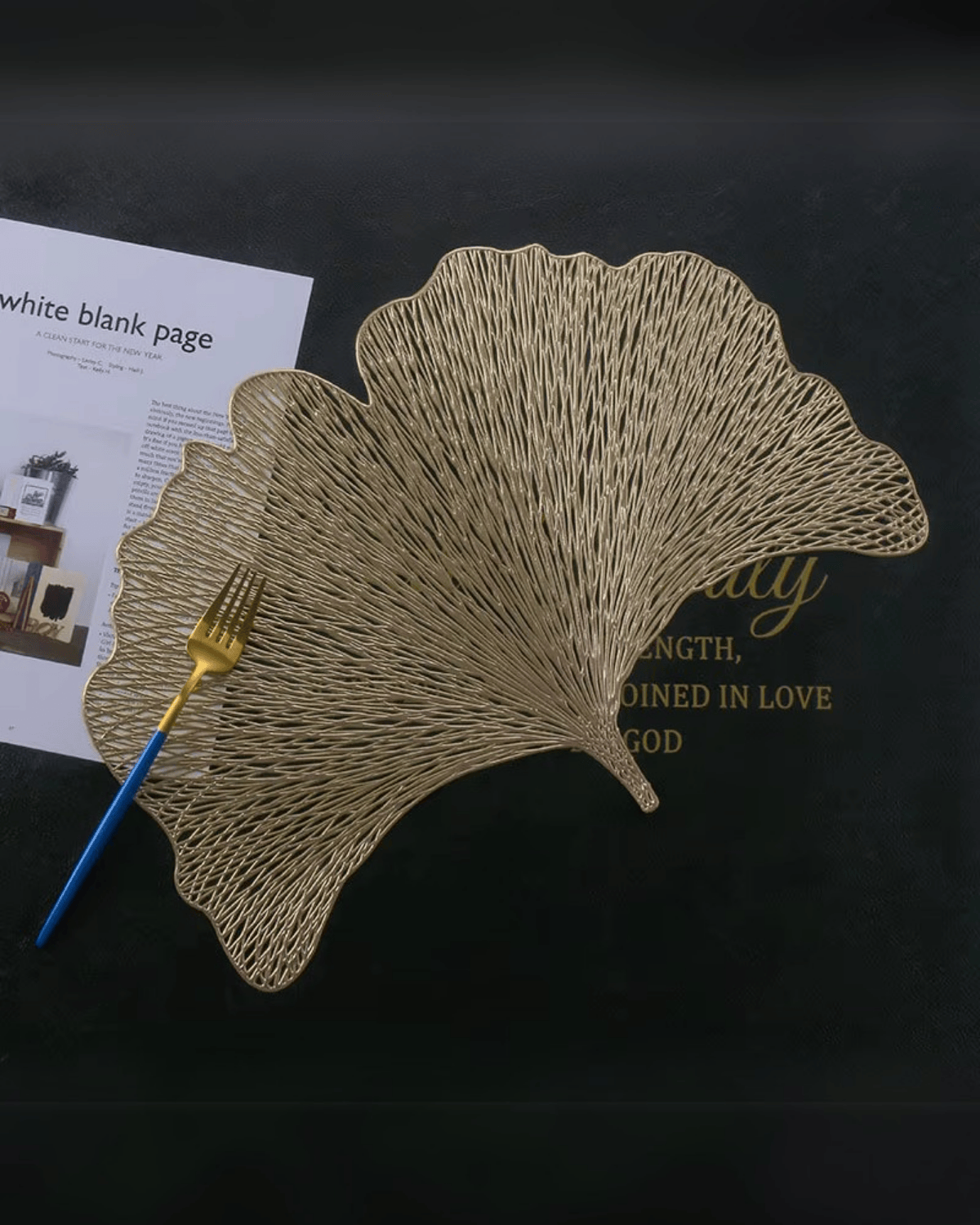 Set de table feuille