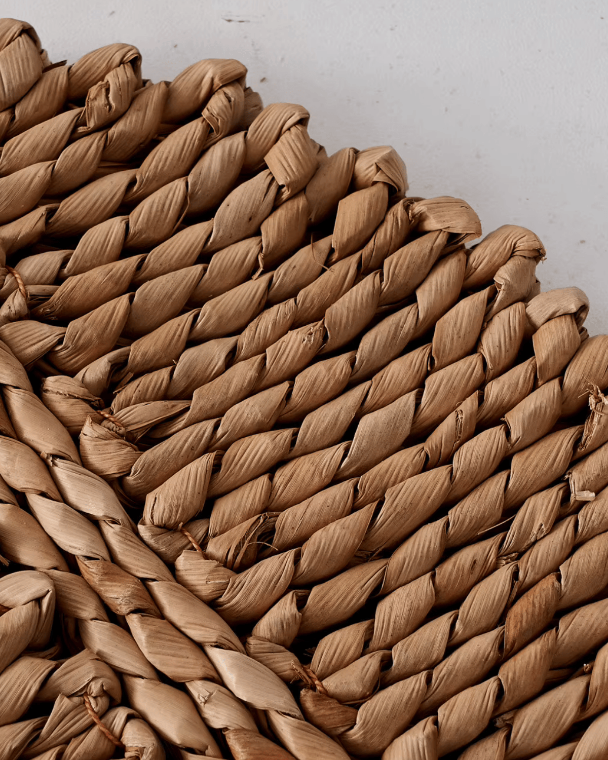 Set de Table Feuille Tressé - Paille Lin Naturel