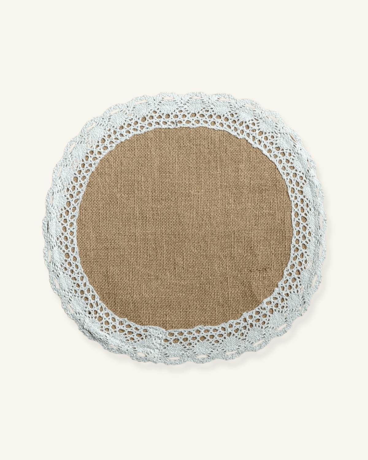 Set de table jute dentelle