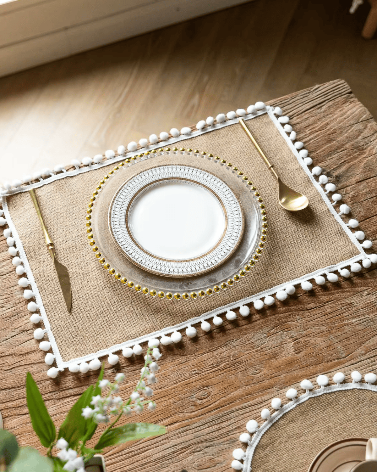 Set de table jute rectangulaire