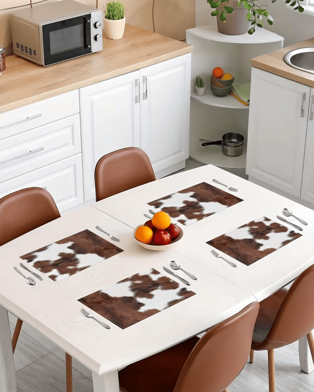 Set de table peau de vache