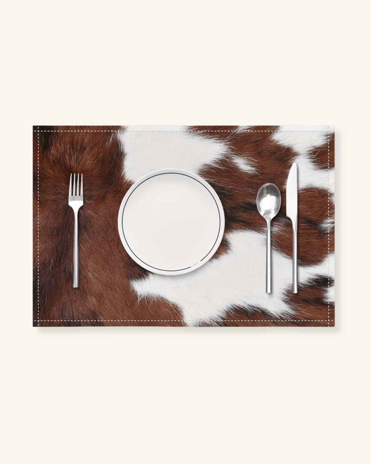 Set de table peau de vache