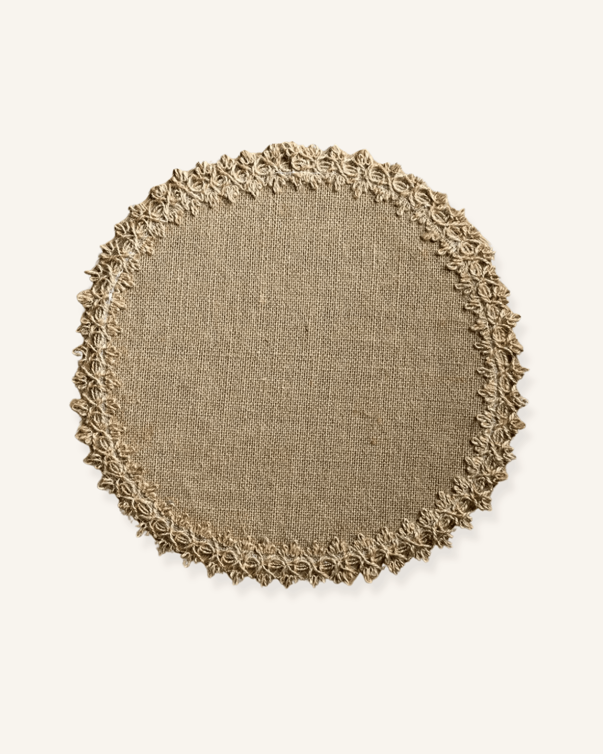 Set de table rond jute