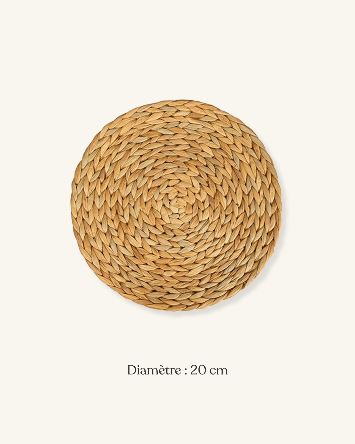 Set de table rond osier