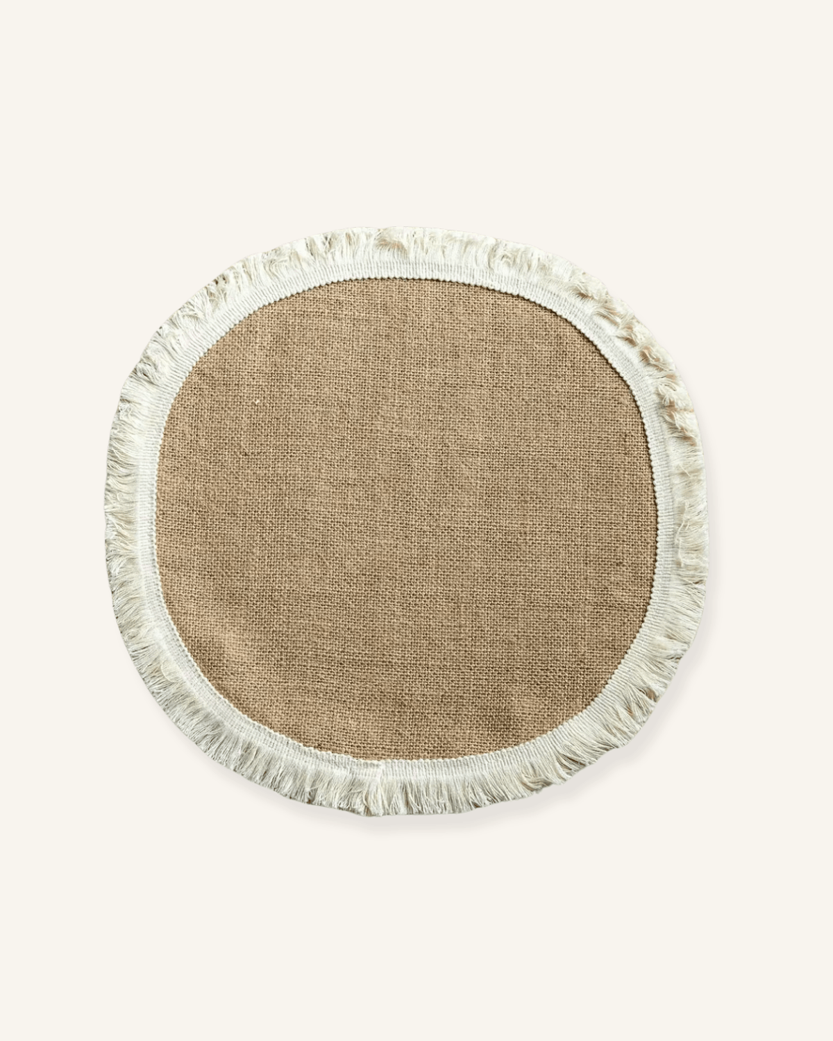Set de table rond toile de jute