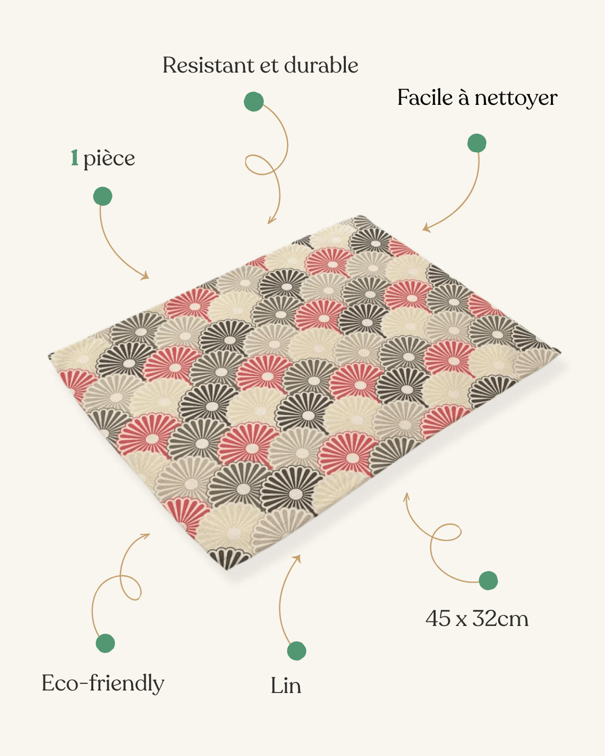 Set de table style japonais