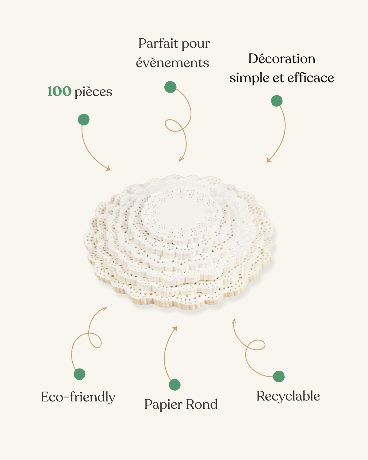 Set de tables papier